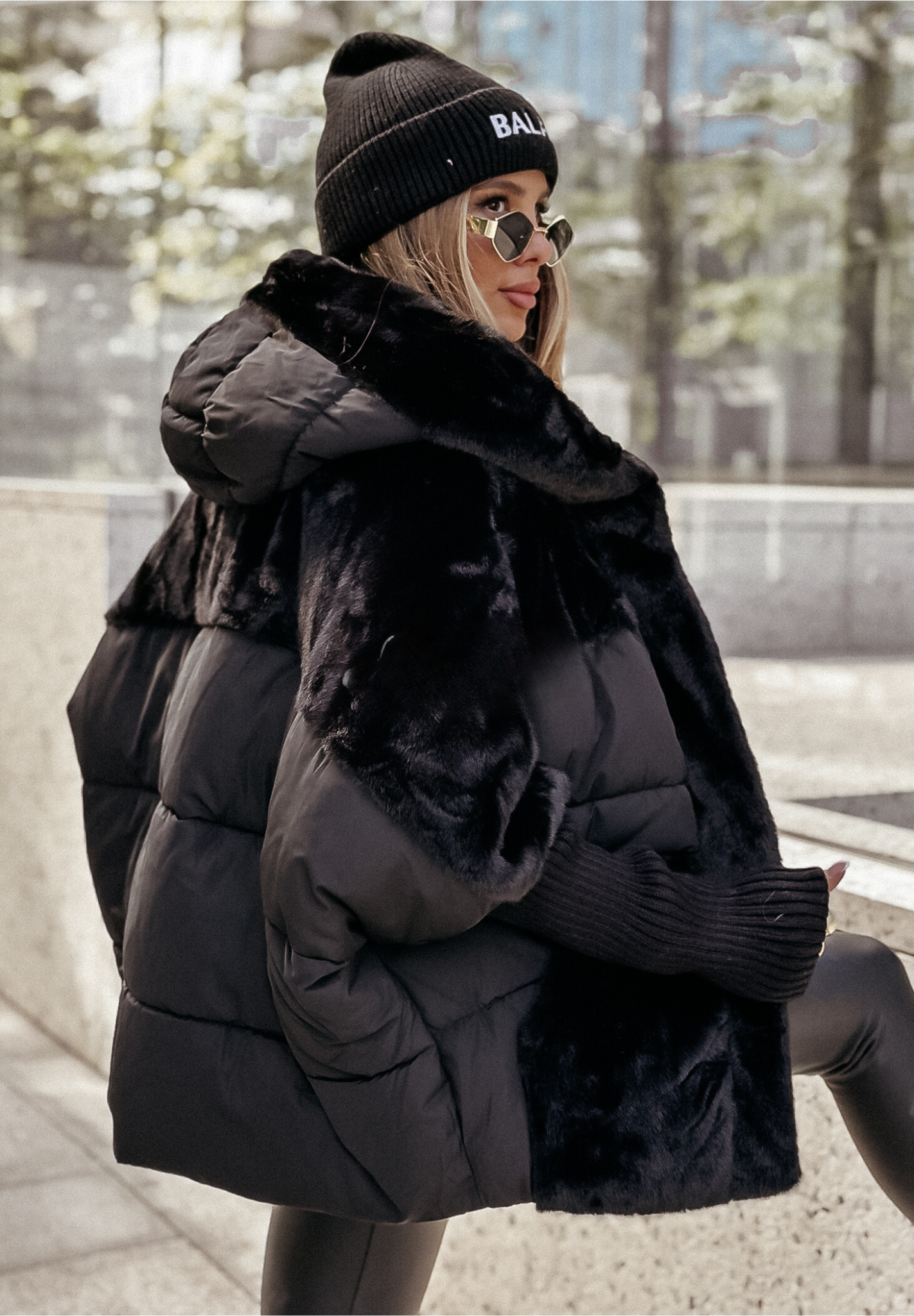 Miah ♡ Veste doudoune fourrure