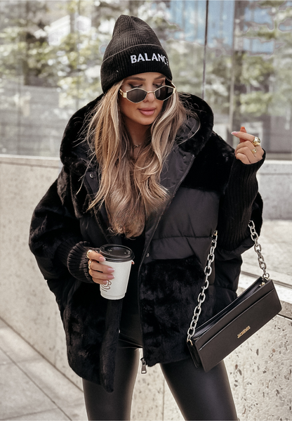 Miah ♡ Veste doudoune fourrure