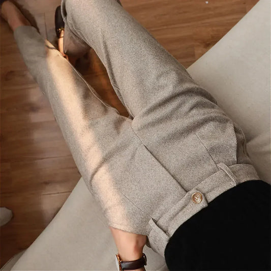 François - Pantalons élégant en coton premium