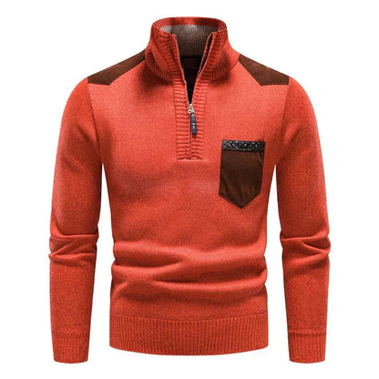 Rollo | Pull zippé polyvalent avec manches longues et design avec poche