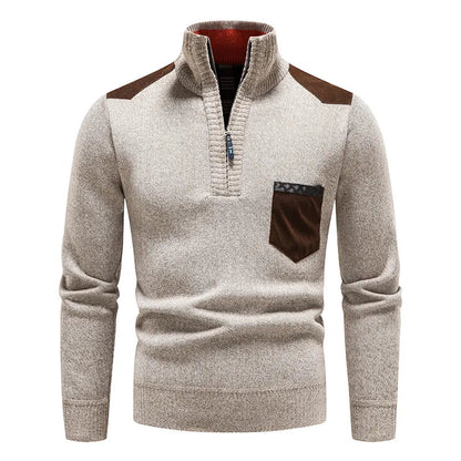 Rollo | Pull zippé polyvalent avec manches longues et design avec poche