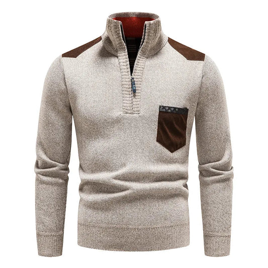 Rollo | Pull zippé polyvalent avec manches longues et design avec poche