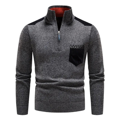 Rollo | Pull zippé polyvalent avec manches longues et design avec poche