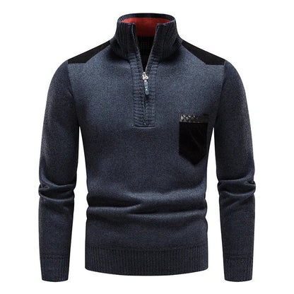 Rollo | Pull zippé polyvalent avec manches longues et design avec poche