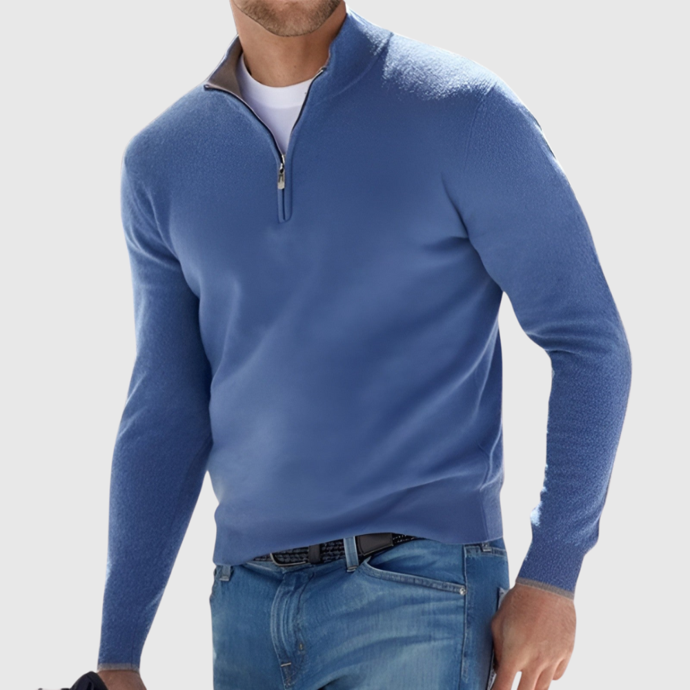 Manu | Pull zippé pour hommes