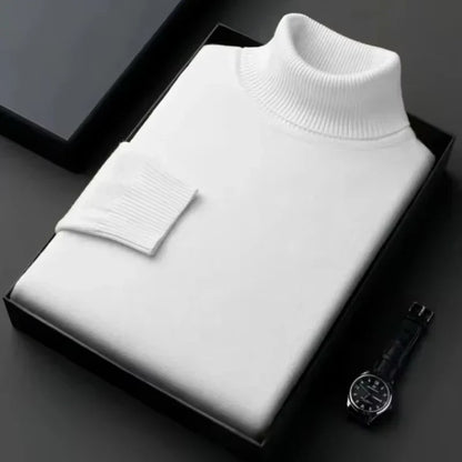 Claudio | Col roulé en maille slim fit