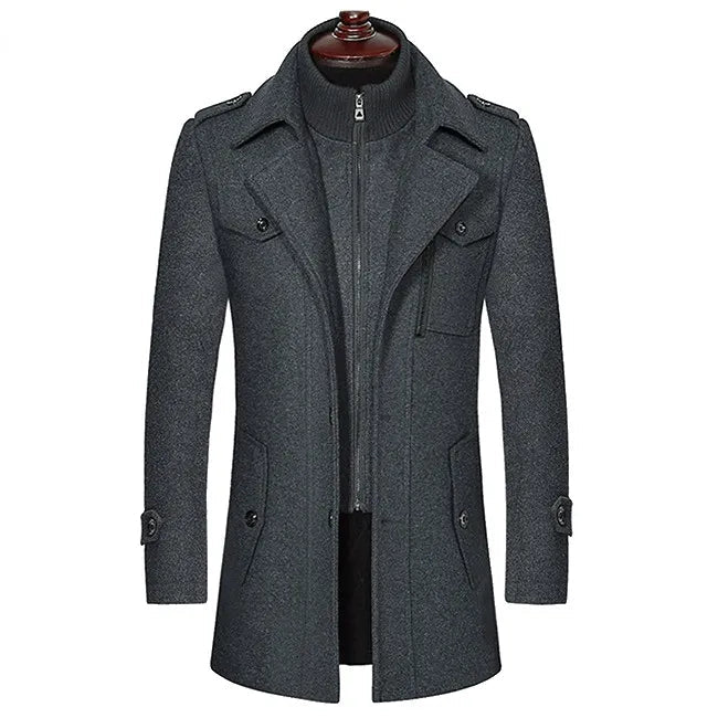 Nicolas - Manteau en laine vierge de luxe