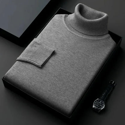 Claudio | Col roulé en maille slim fit