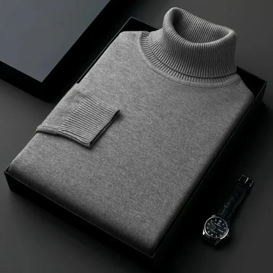 Claudio | Col roulé en maille slim fit
