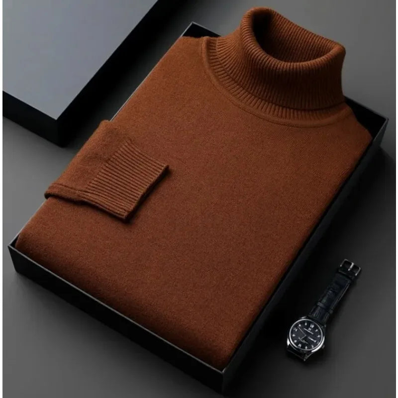 Claudio | Col roulé en maille slim fit