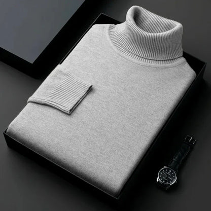 Claudio | Col roulé en maille slim fit