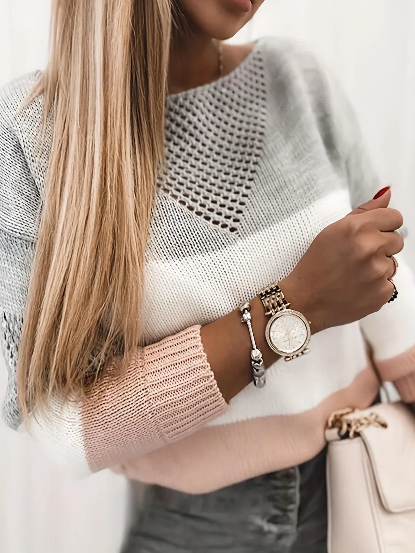 Béatrice ♡ Pull en maille découpé
