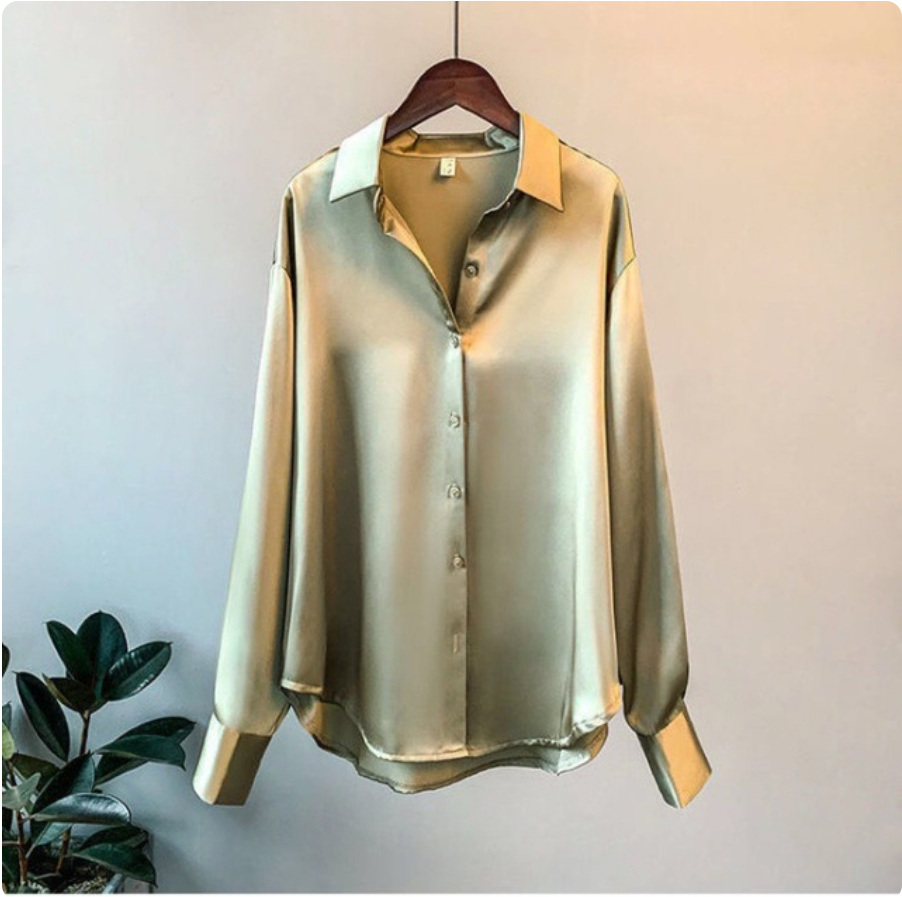 Saro ♡ Chemise élégante satinée
