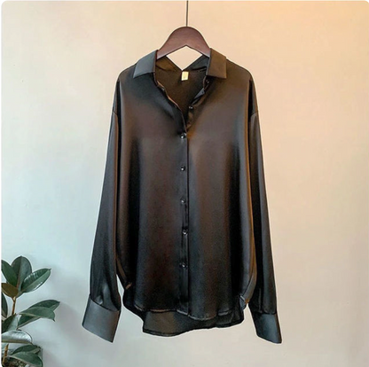 Saro ♡ Chemise élégante satinée