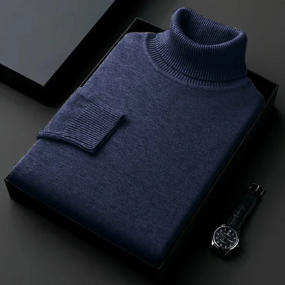 Claudio | Col roulé en maille slim fit