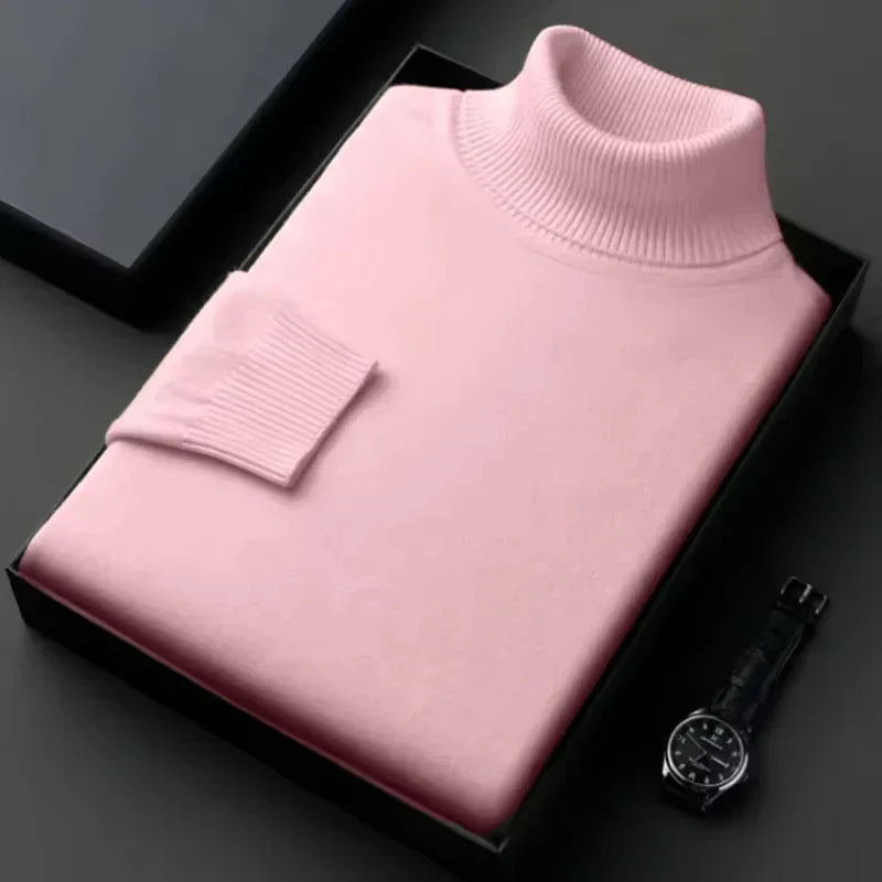 Claudio | Col roulé en maille slim fit