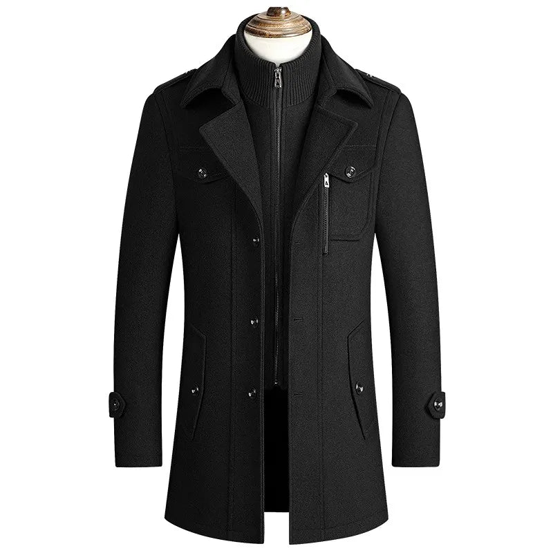 Nicolas - Manteau en laine vierge de luxe