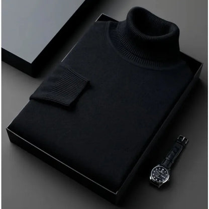 Claudio | Col roulé en maille slim fit