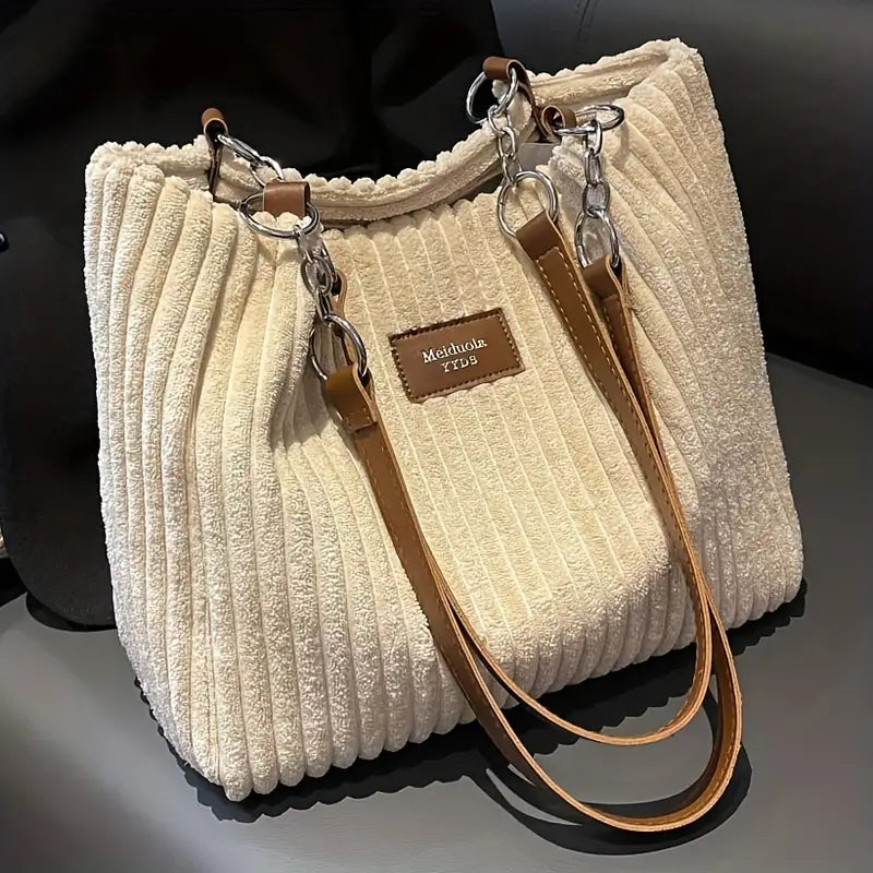 Samantha ♡ Sac fourre-tout en velours côtelé