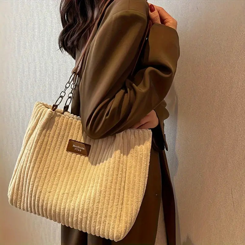 Samantha ♡ Sac fourre-tout en velours côtelé