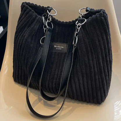 Samantha ♡ Sac fourre-tout en velours côtelé
