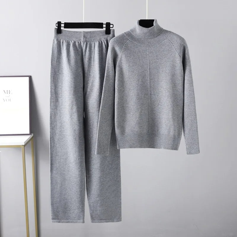 Coutureliege™  | Ensemble deux pièces Lounge en tricot torsadé