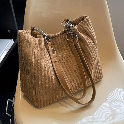 Samantha ♡ Sac fourre-tout en velours côtelé