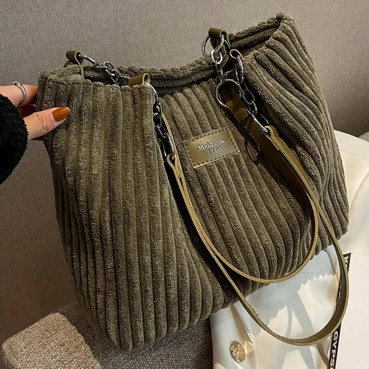 Samantha ♡ Sac fourre-tout en velours côtelé
