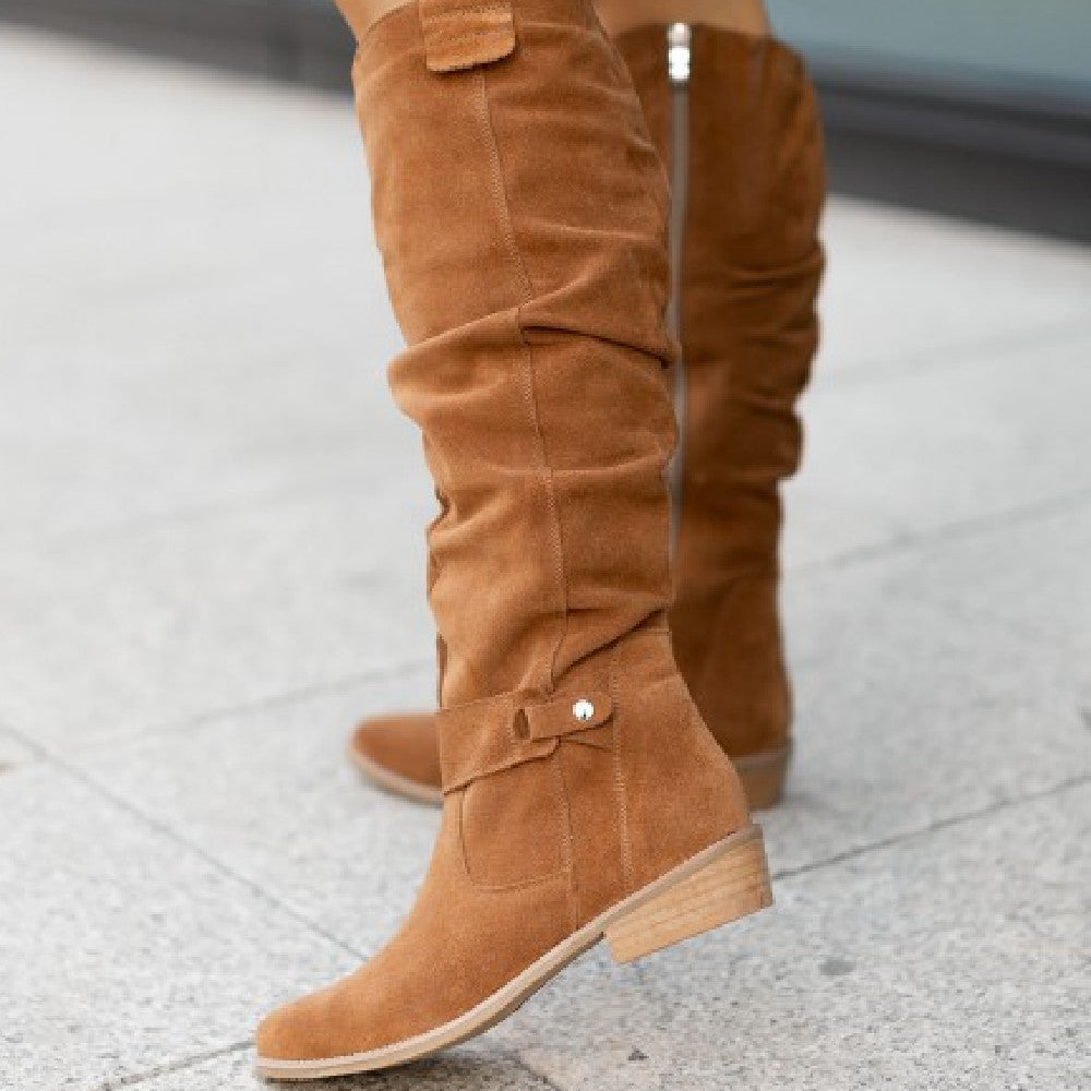 Pauline ♡ Bottes hautes en suède premium