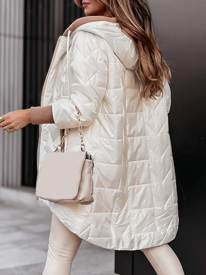 Sarah ♡  Elégant manteau à capuche