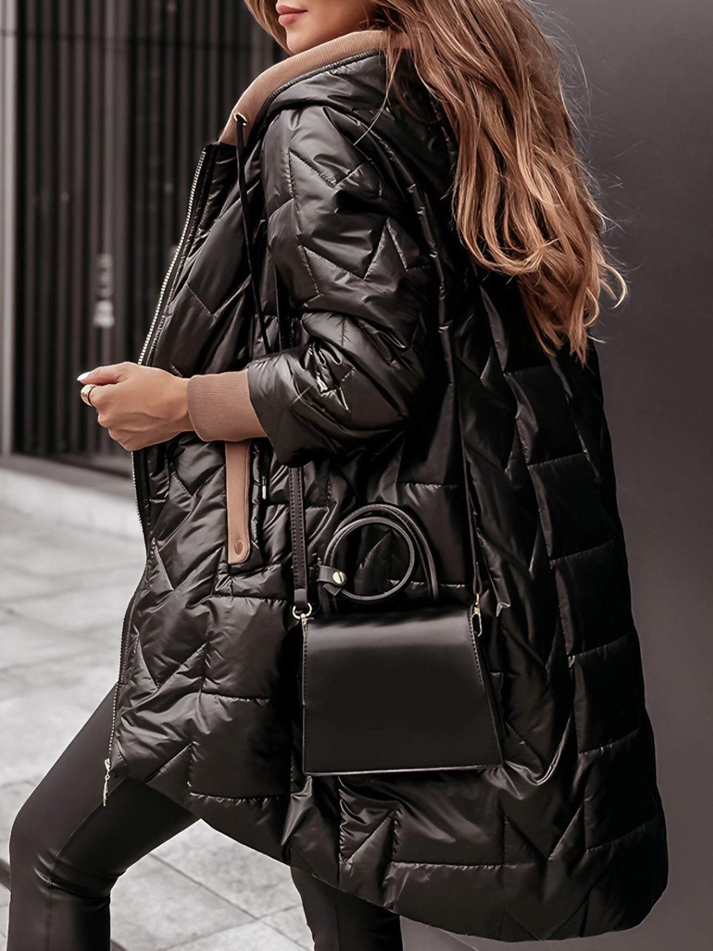 Sarah ♡  Elégant manteau à capuche