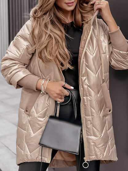 Sarah ♡  Elégant manteau à capuche