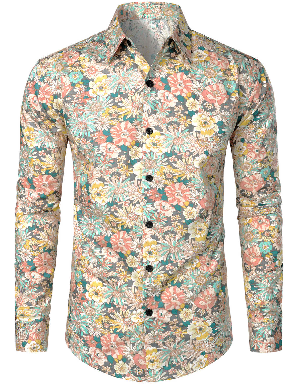 Antonin | Chemise à manches longues imprimé floraux