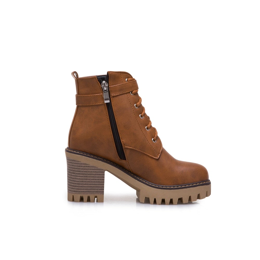 Anabelle ♡ Bottes à plateforme élégantes