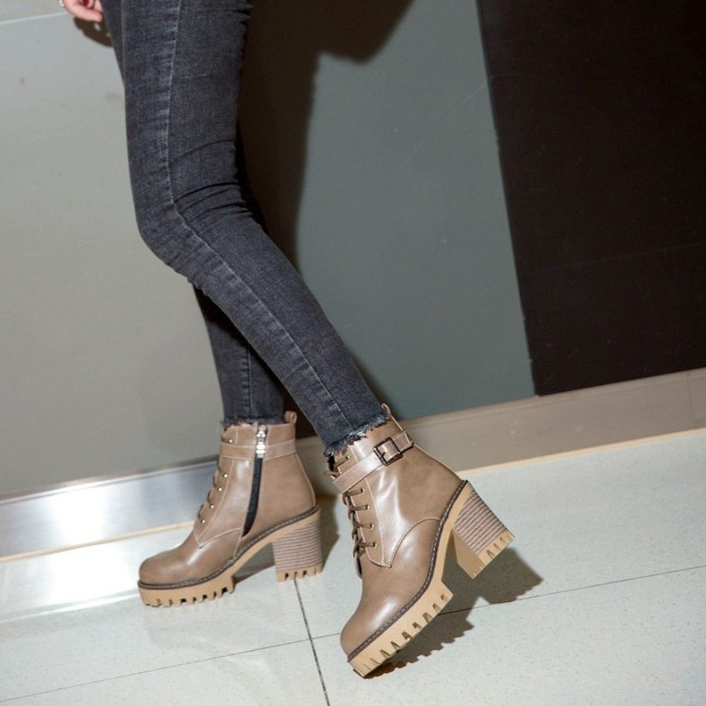 Anabelle ♡ Bottes à plateforme élégantes