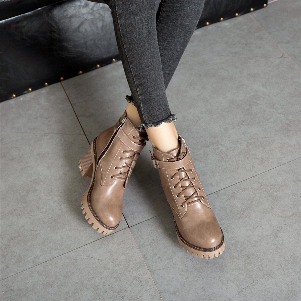 Anabelle ♡ Bottes à plateforme élégantes