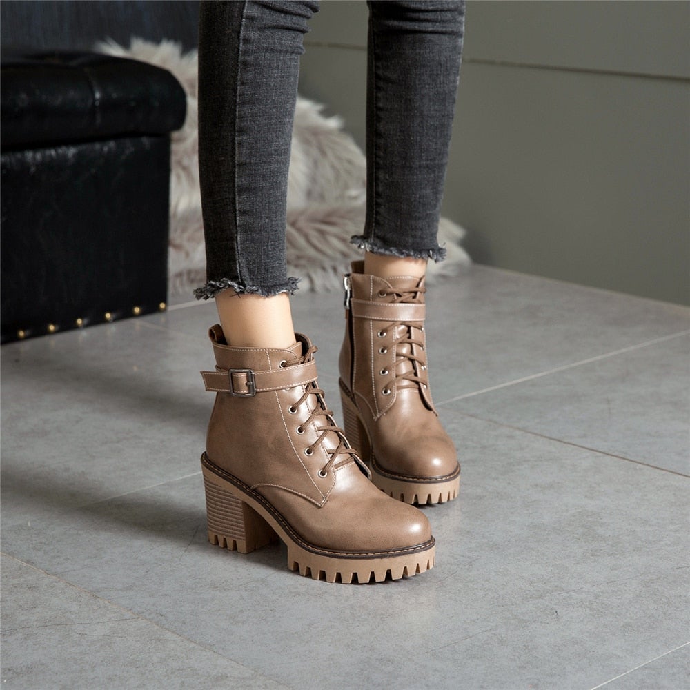 Anabelle ♡ Bottes à plateforme élégantes