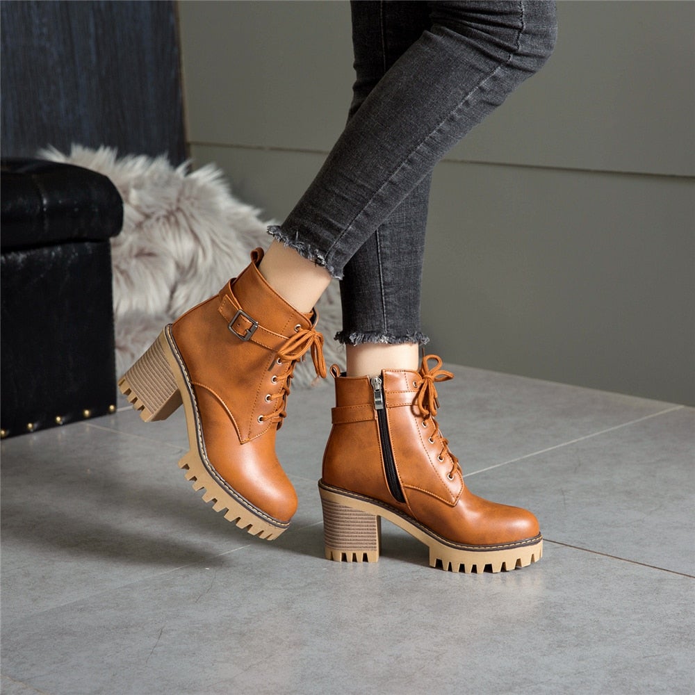 Anabelle ♡ Bottes à plateforme élégantes