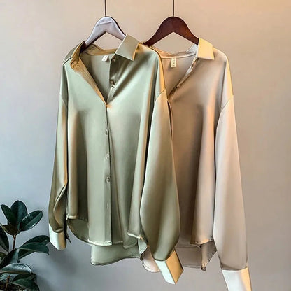 Saro ♡ Chemise élégante satinée