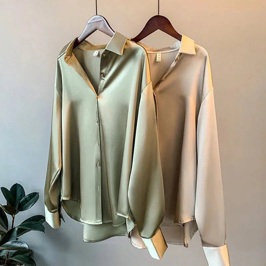 Saro ♡ Chemise élégante satinée