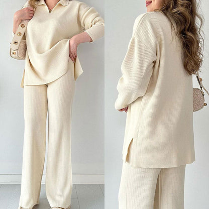 Arianna ♡ Ensemble deux pièces élégant avec décolleté en V