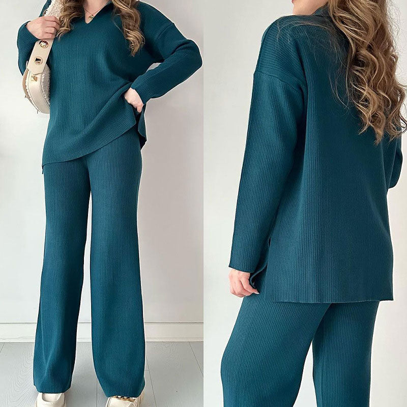 Arianna ♡ Ensemble deux pièces élégant avec décolleté en V