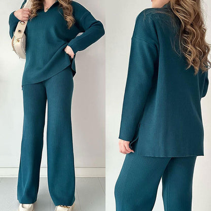Arianna ♡ Ensemble deux pièces élégant avec décolleté en V