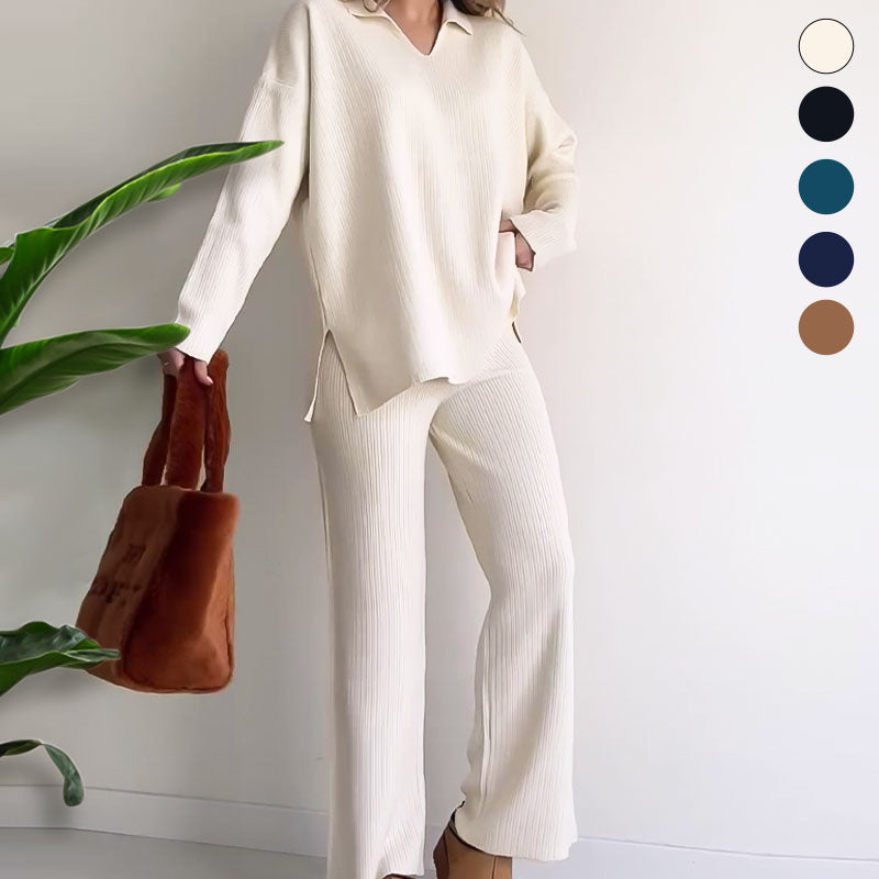 Arianna ♡ Ensemble deux pièces élégant avec décolleté en V