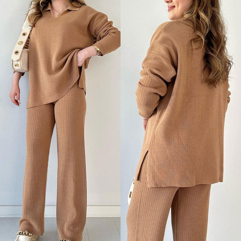 Arianna ♡ Ensemble deux pièces élégant avec décolleté en V