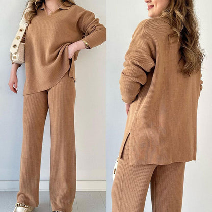 Arianna ♡ Ensemble deux pièces élégant avec décolleté en V