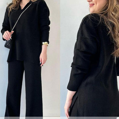 Arianna ♡ Ensemble deux pièces élégant avec décolleté en V