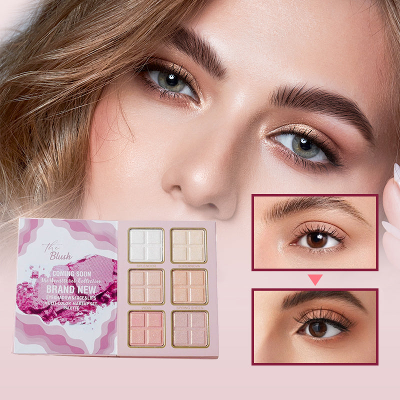 ♡ Ensemble de alettes de Maquillage Multi-Couleurs (5 Couches)