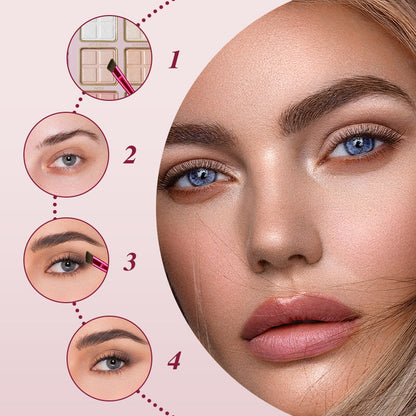 ♡ Ensemble de alettes de Maquillage Multi-Couleurs (5 Couches)