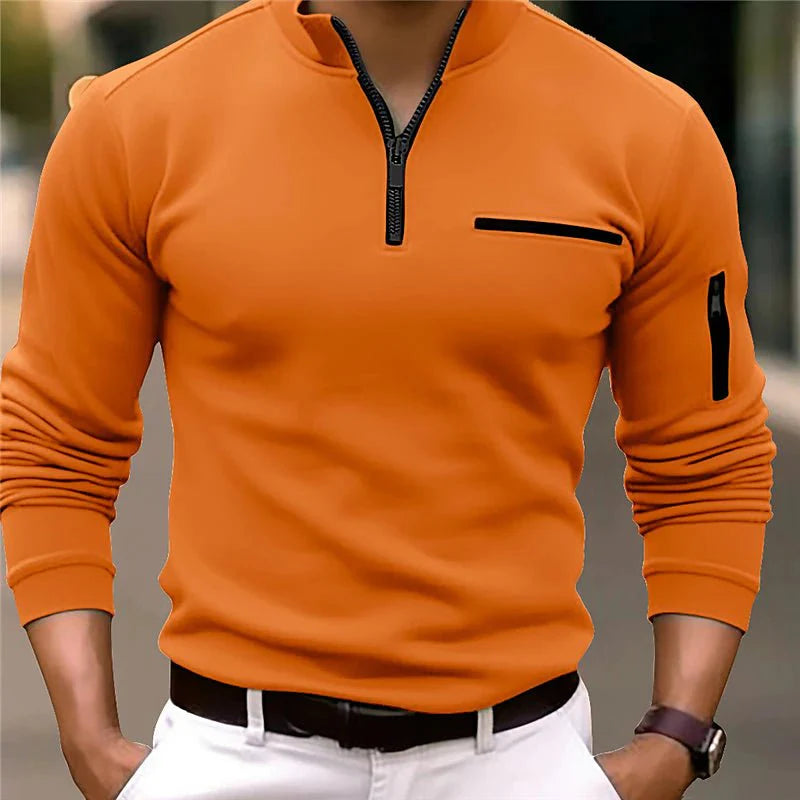 Louis | Polo zippé de qualité supérieure pour un style décontracté raffiné